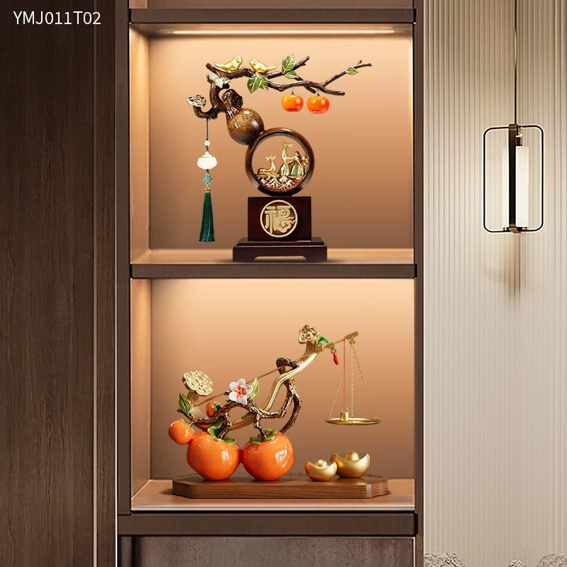 Decorative Persimmon Home Ornament Set photo 4