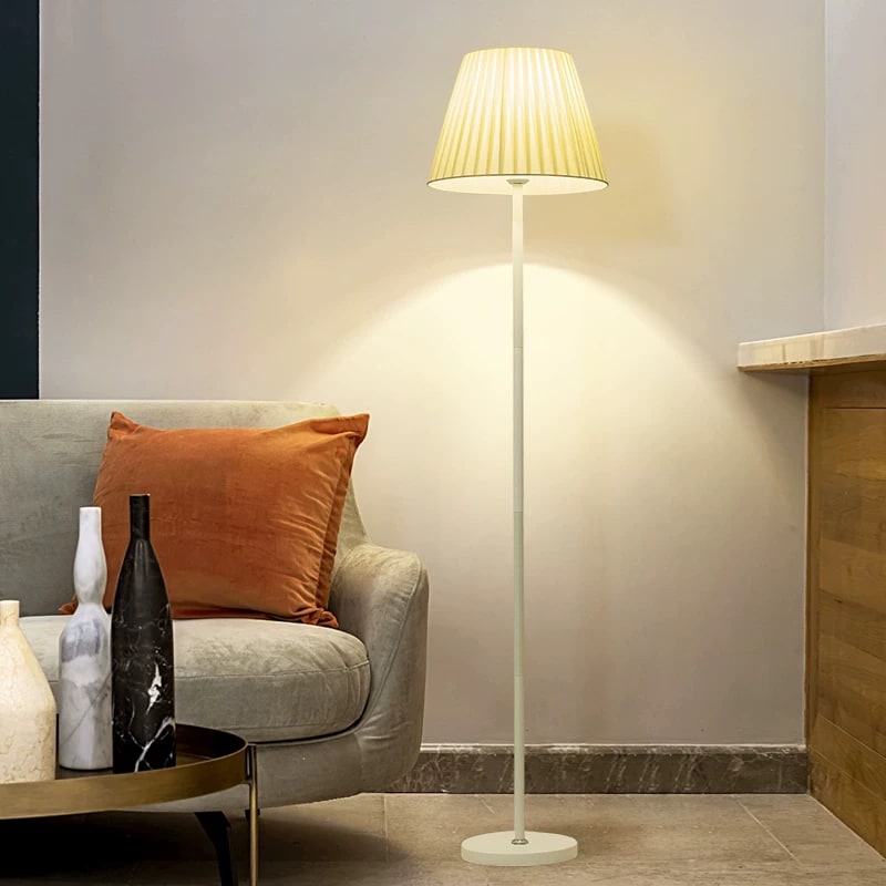 Fabric Shade Floor Lamp with Remote Dimming photo 4