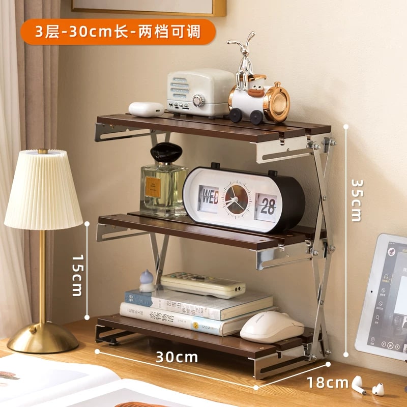Foldable Two-Tier Desktop Shelf Organiser photo 3