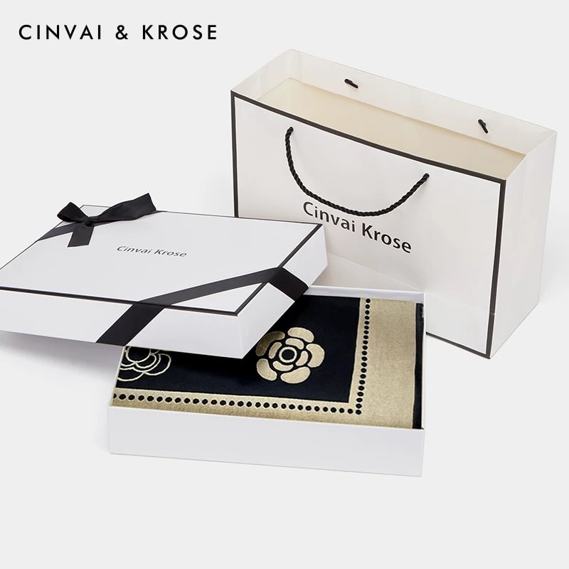 Cinvai & Krose Reversible Camellia Print Scarf photo 5