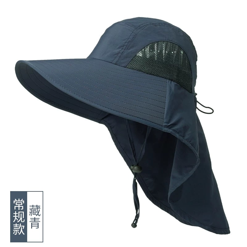 Wide-Brim UV Sun Hat with Neck Flap photo 3