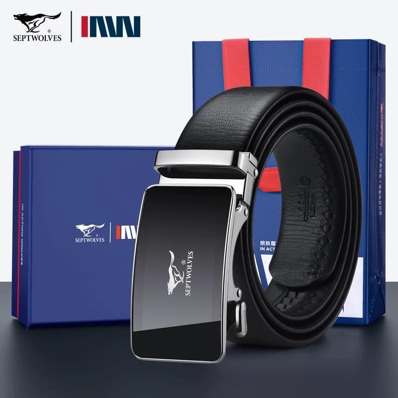Septwolves Genuine Leather Belt for Men, 3.5cm — Fashion on G+ Market