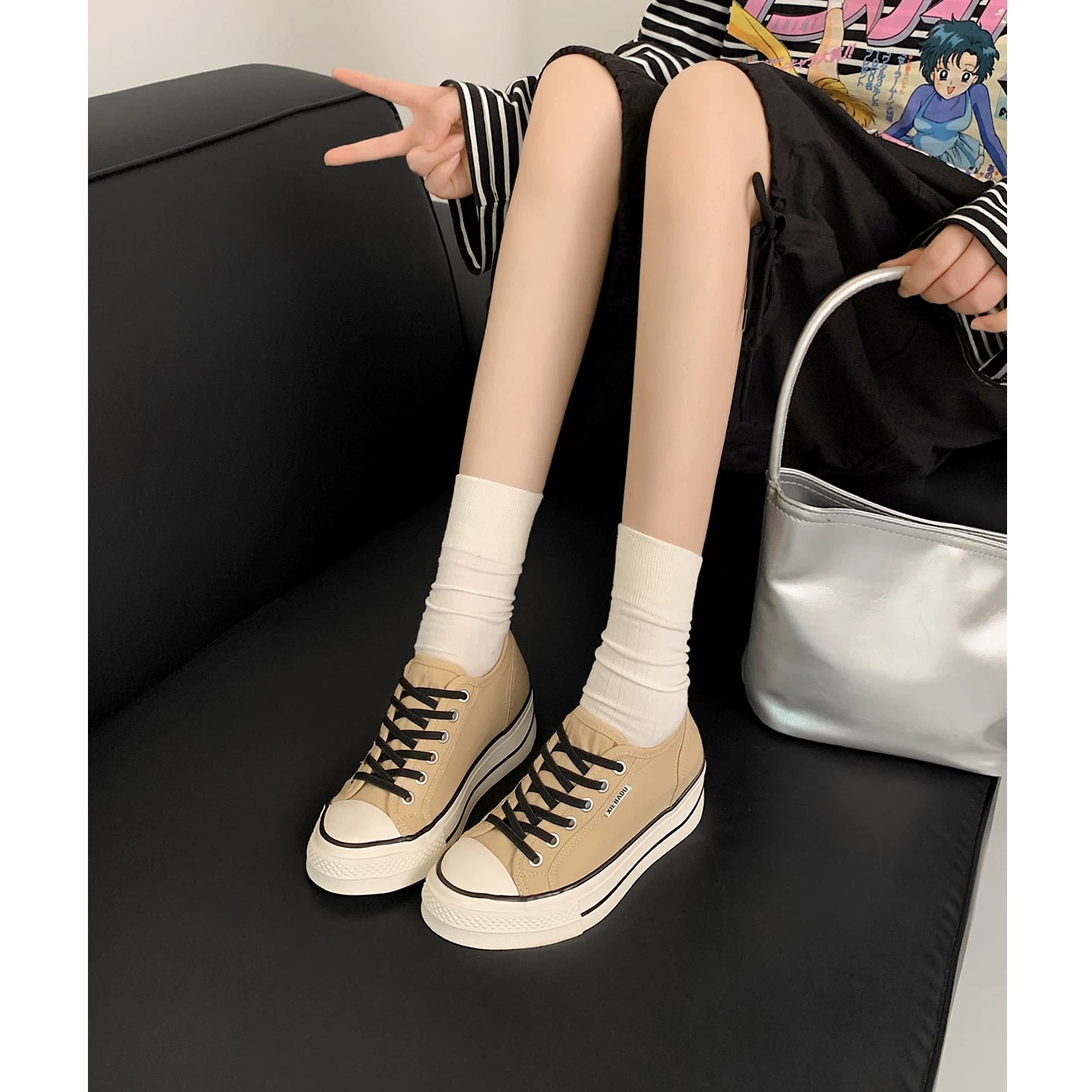 Platform Canvas Slip-On Sneakers with Hidden Heel — Fashion on G+ Market