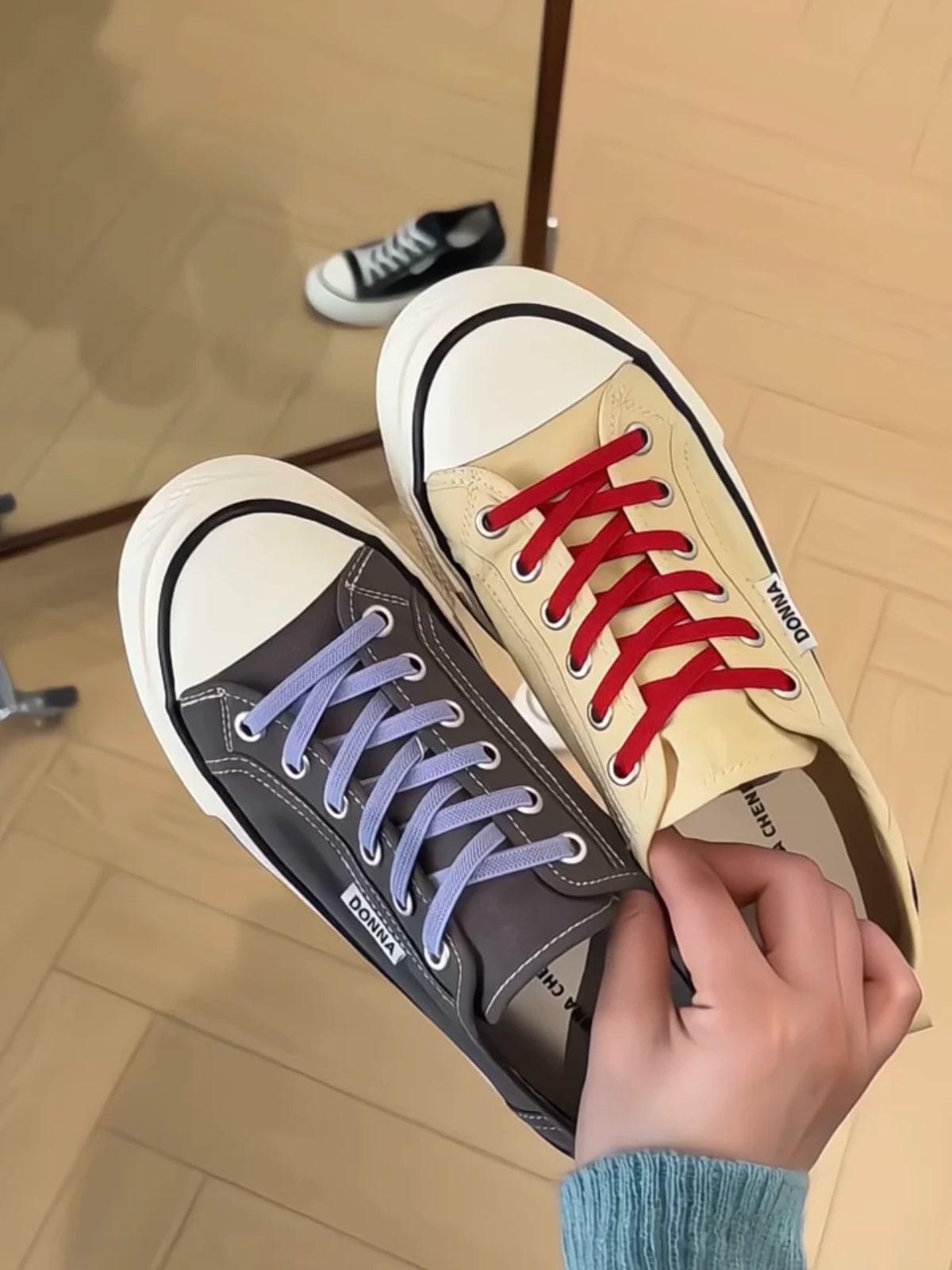 Platform Canvas Slip-On Sneakers with Hidden Heel photo 3