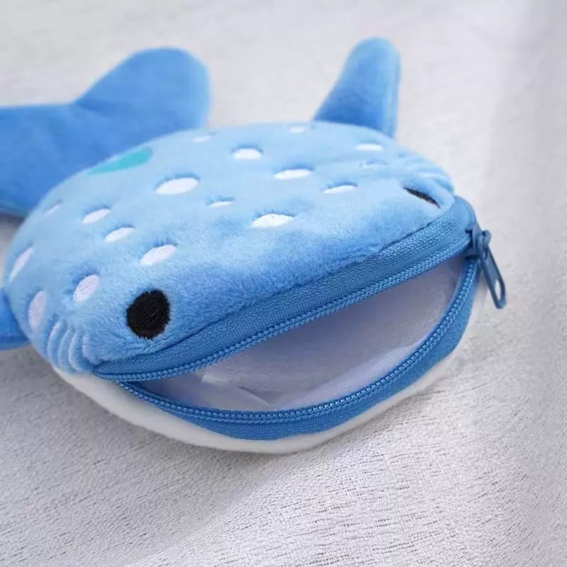 Plush Shark Zip Coin and Cable Pouch — All products on G+ Market