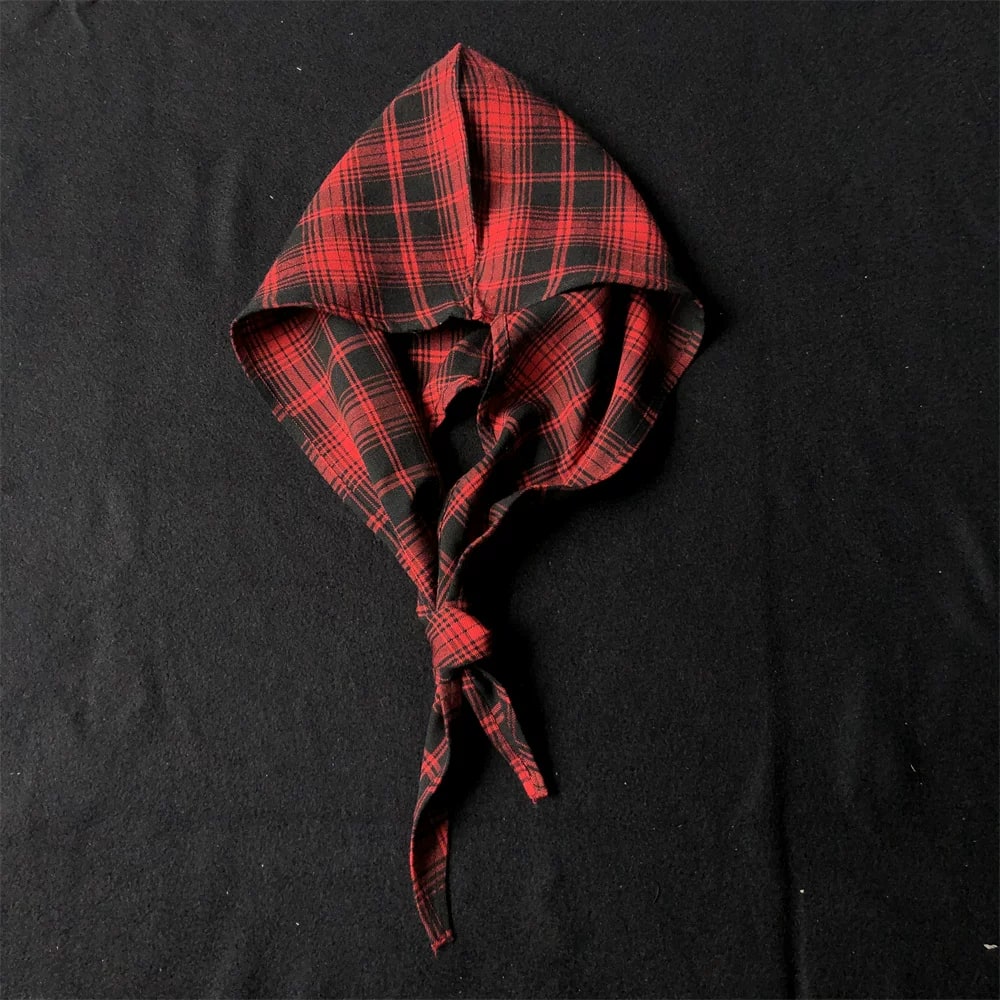 Plaid Hooded Scarf and Shoulder Wrap photo 2