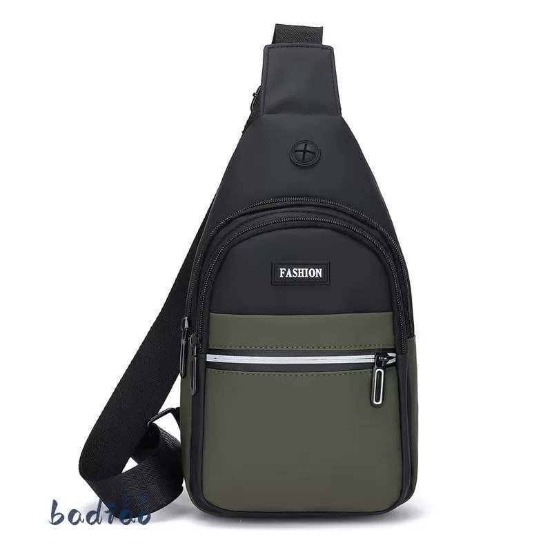 Water-Repellent Three-Compartment Sling Chest Bag photo 6