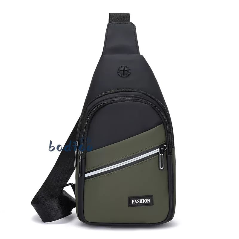 Water-Repellent Three-Compartment Sling Chest Bag photo 2