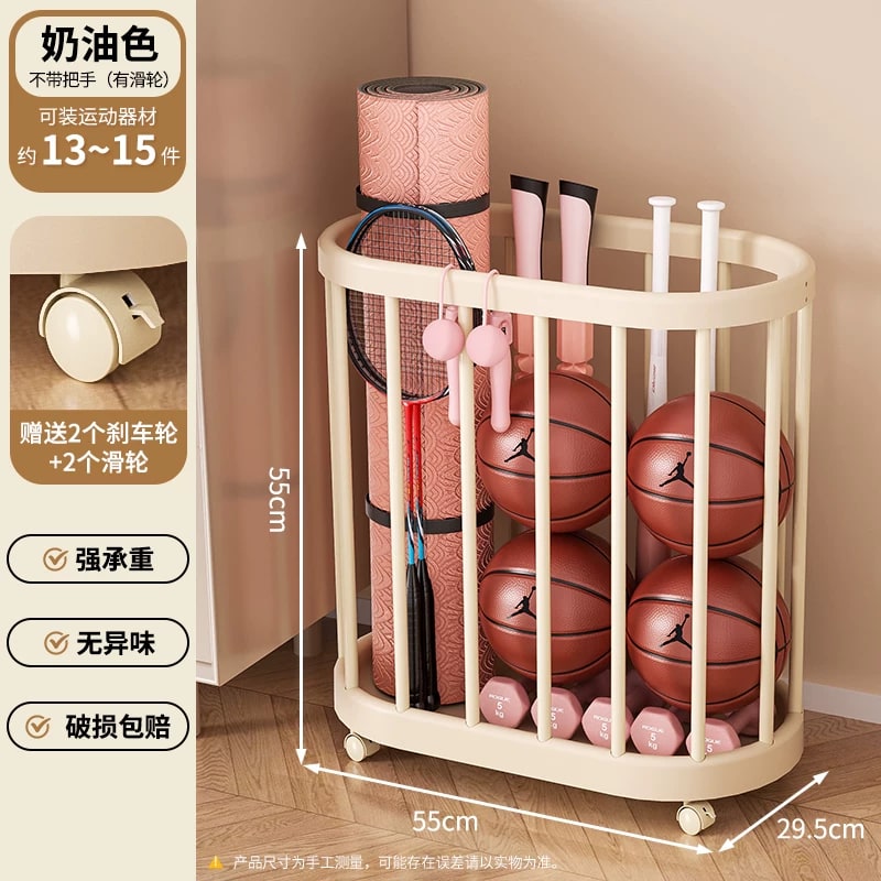 Rolling Sports Equipment Storage Rack photo 6