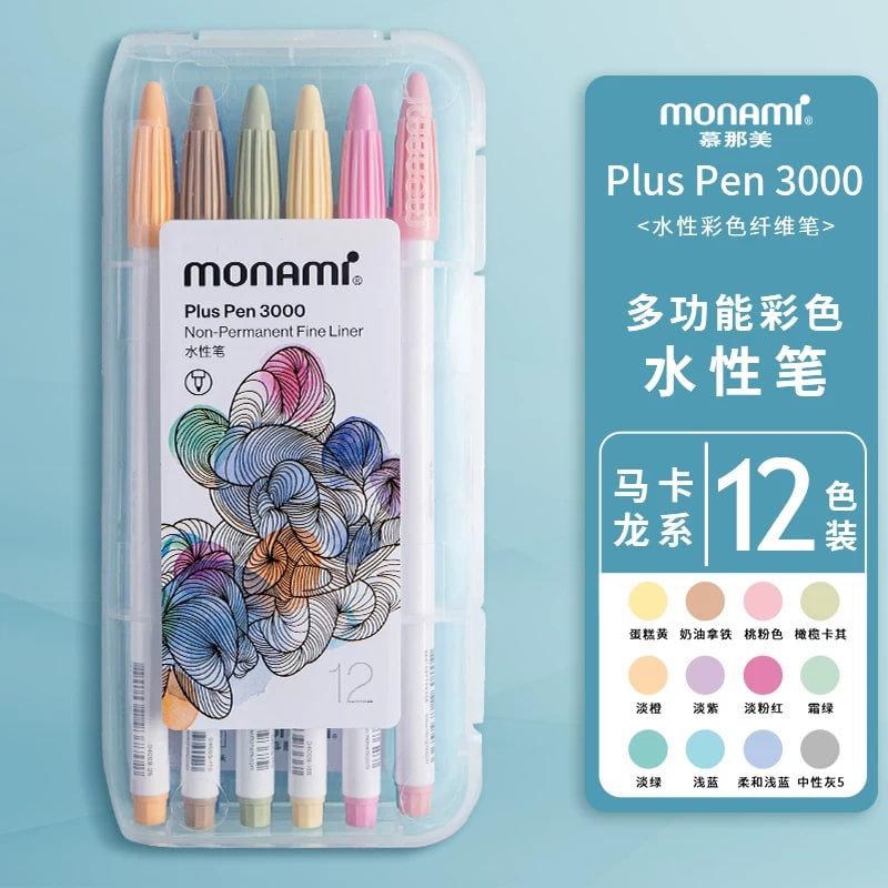 Monami Plus Pen 3000 Fibre Tip Colour Pen Set photo 6