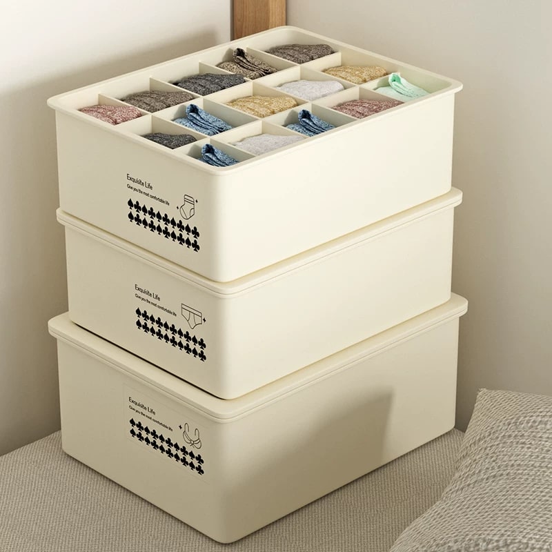 Lidded Underwear and Bra Drawer Organiser Set photo 5