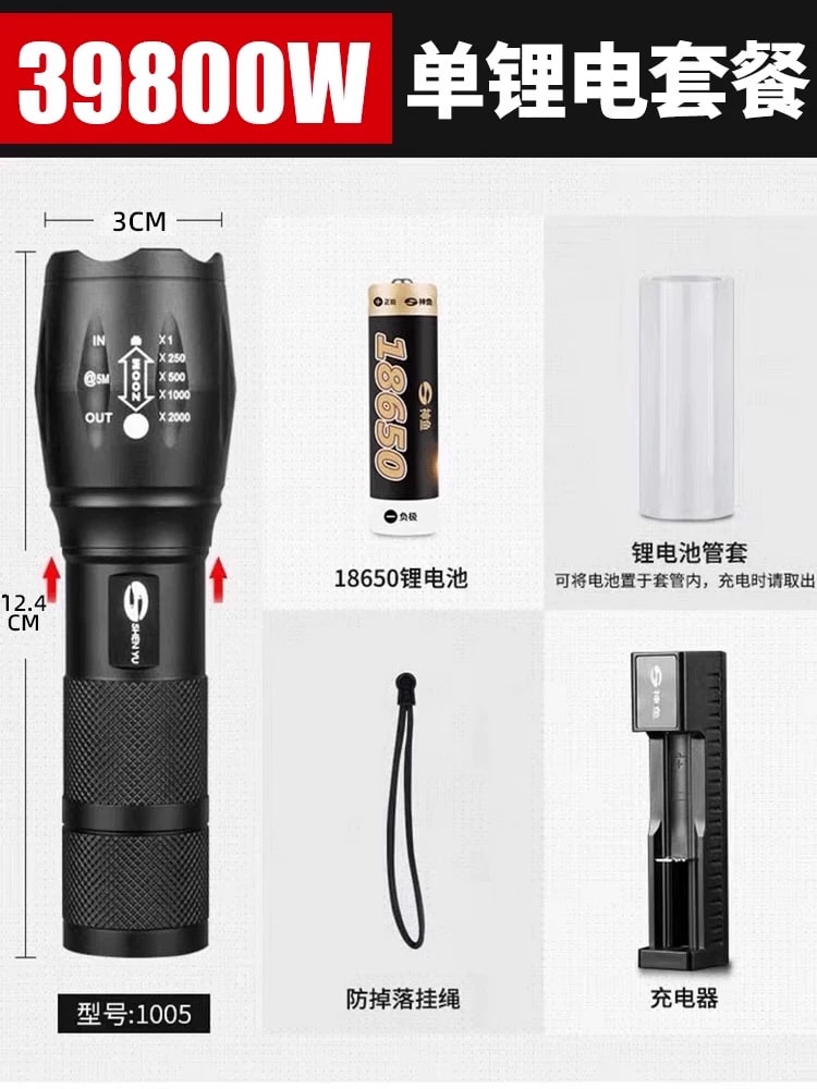 Rechargeable Aluminium LED Flashlight photo 3
