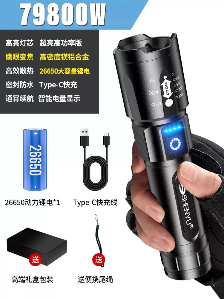 Rechargeable Aluminium LED Flashlight photo 6