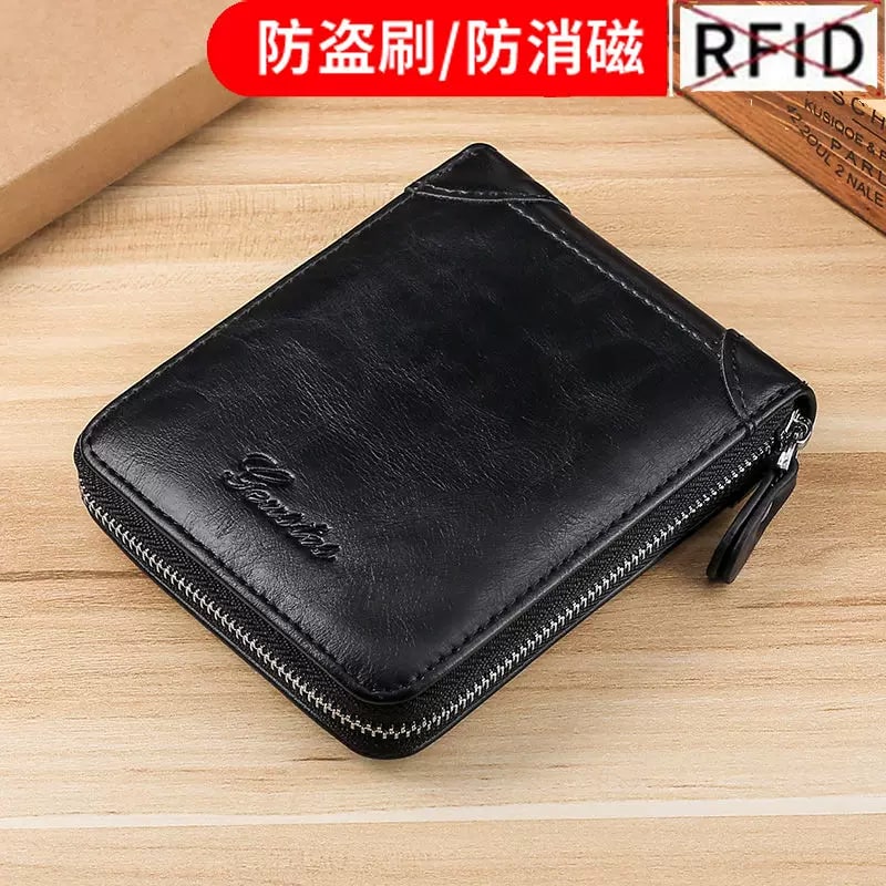 Men's Soft Leather Zip-Around Wallet photo 2