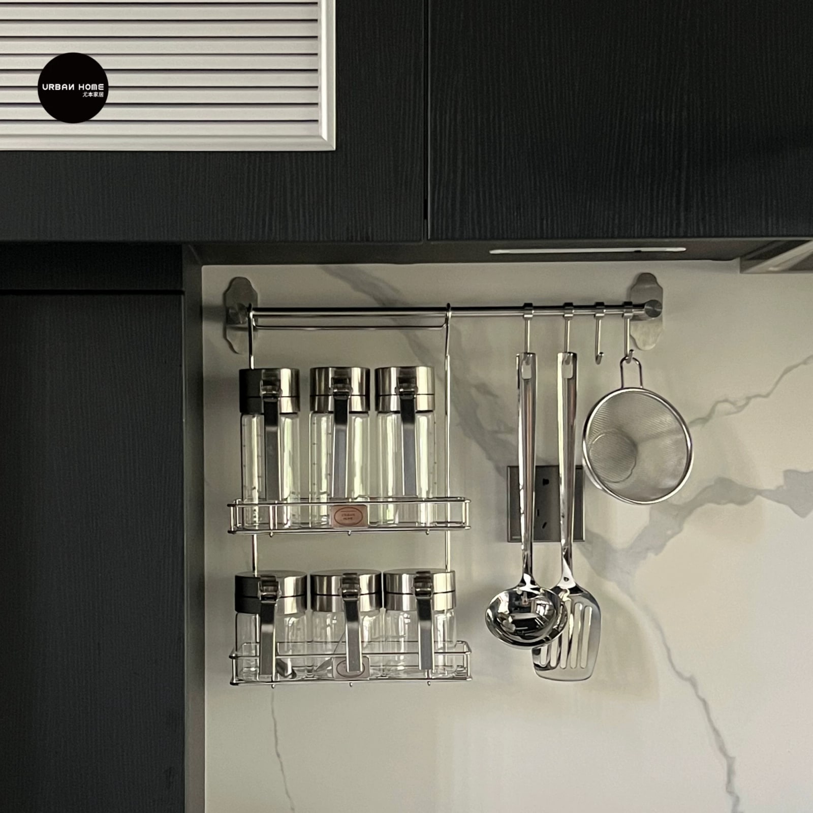 Stainless Steel Kitchen Hanging Rack photo 6
