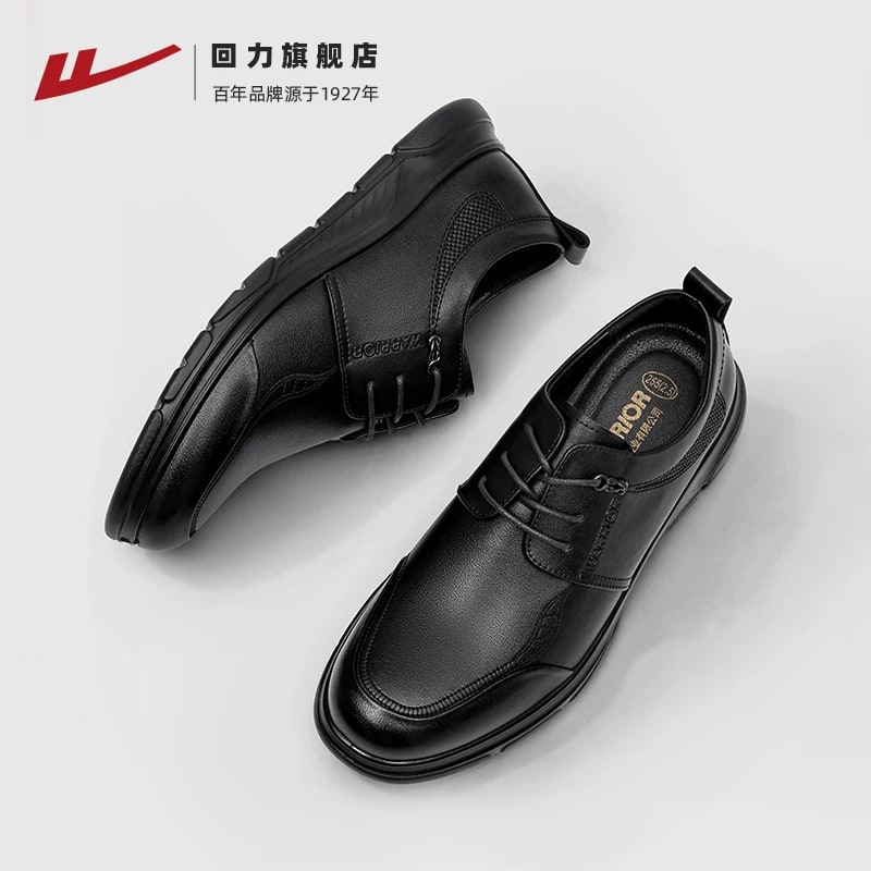 Warrior Men's Perforated Summer Casual Leather Shoes photo 3