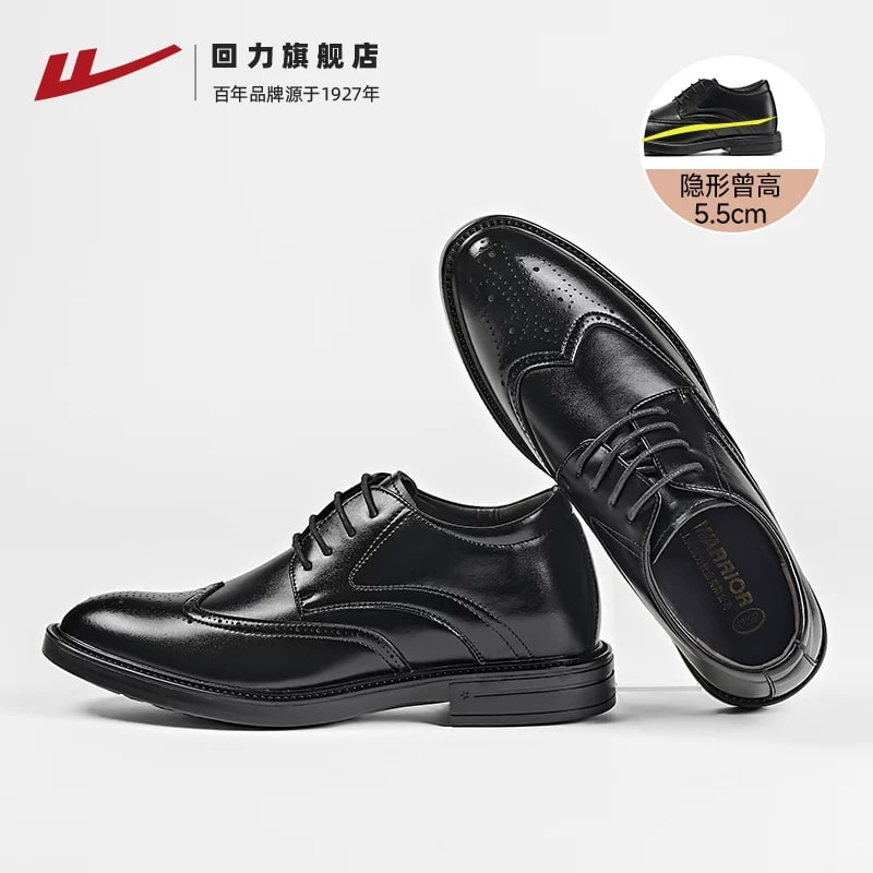 Warrior Men's Perforated Summer Casual Leather Shoes photo 6