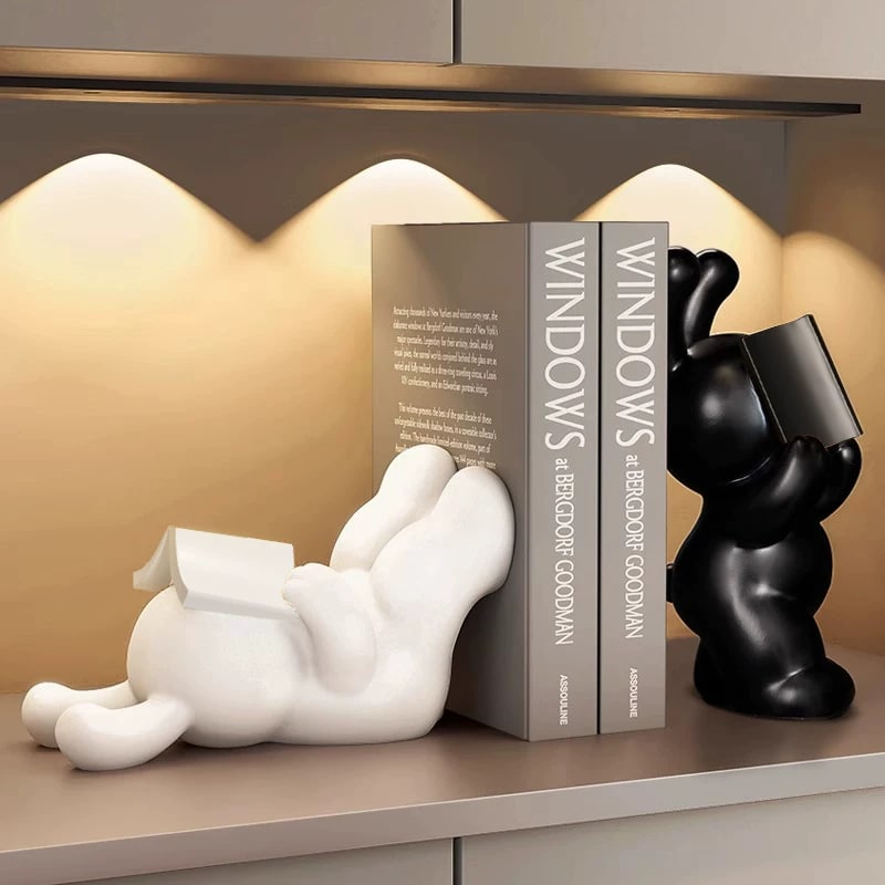 Ceramic Rabbit Bookends and Cabinet Display Set — Home & Furniture on G+ Market