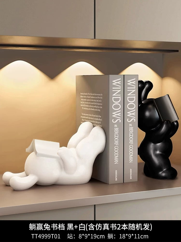 Ceramic Rabbit Bookends and Cabinet Display Set — Home & Furniture on G+ Market