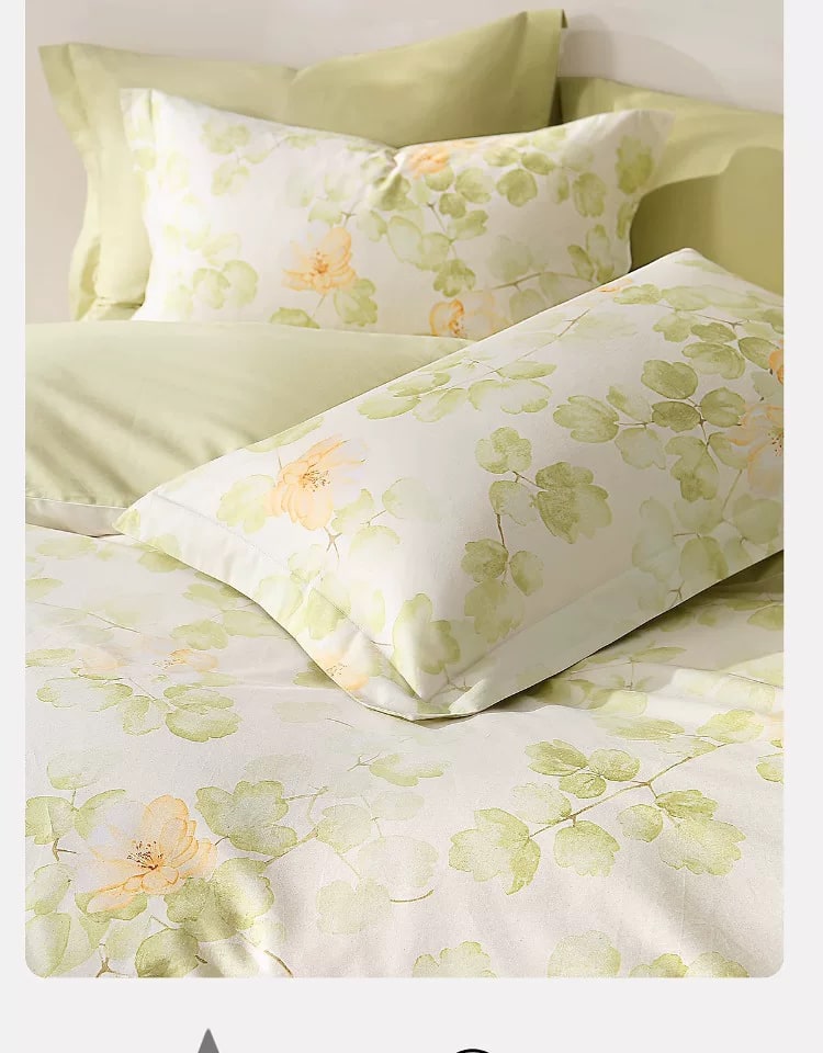 Four-Piece Cotton Floral Bedding Set photo 2