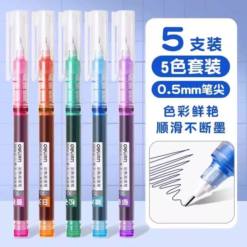 Deli Colour Roller Ball Pens 0.5 mm photo 4