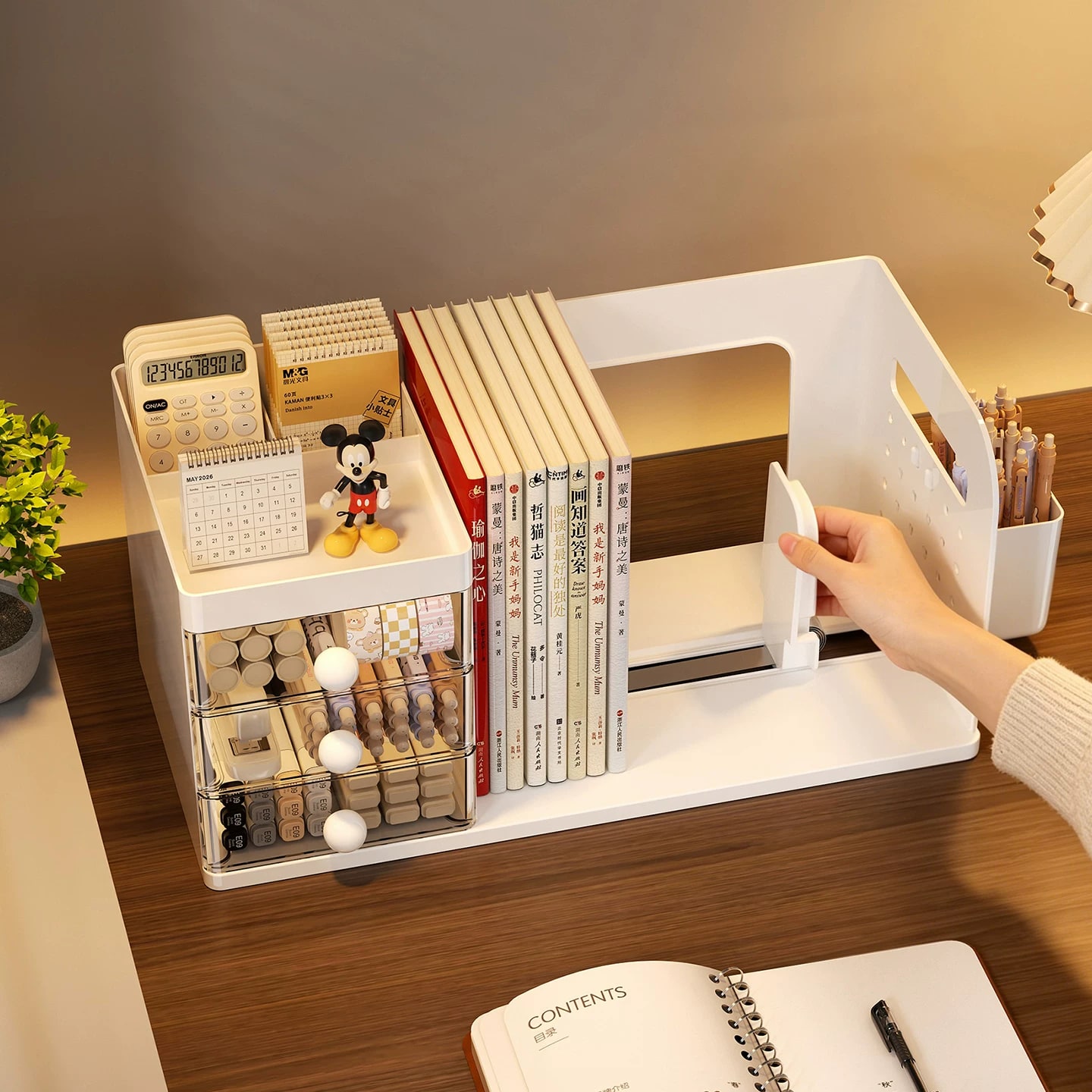 Clear Desktop Book Stand Organiser photo 5