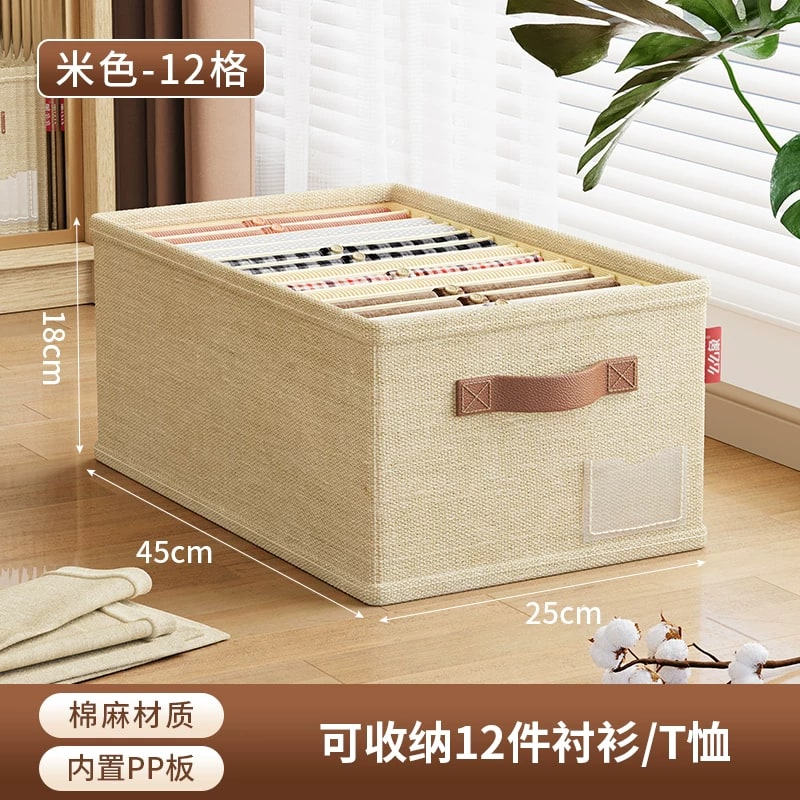 Cotton-Linen Compartment Drawer Organiser photo 6