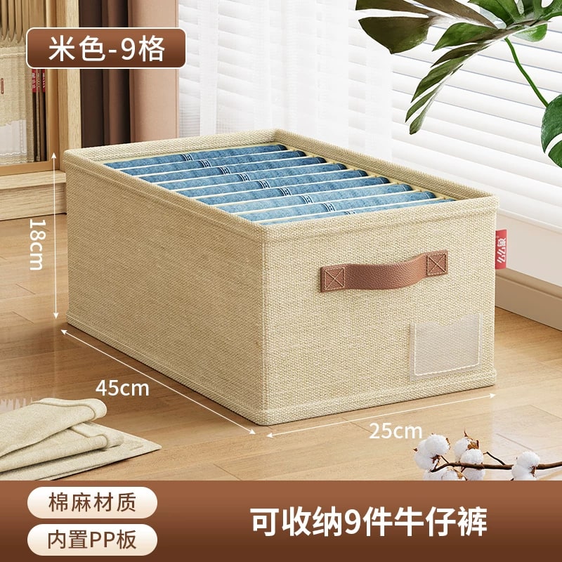 Cotton-Linen Compartment Drawer Organiser photo 5