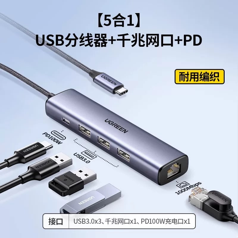 UGREEN Multi-Port USB-C Hub Docking Station photo 5