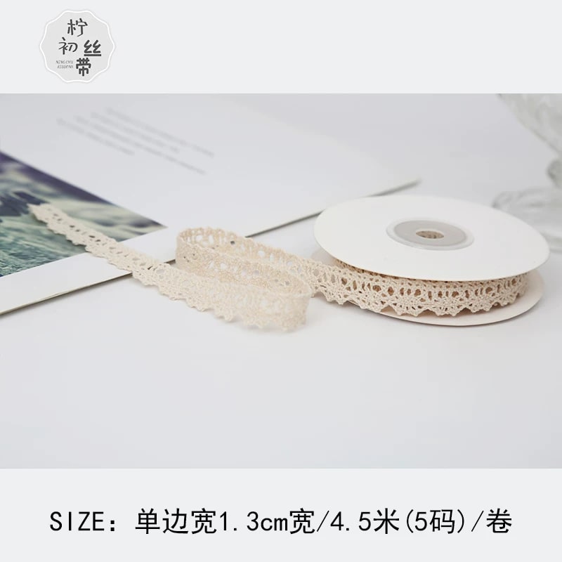 Natural Cotton Lace Trim Ribbon photo 6
