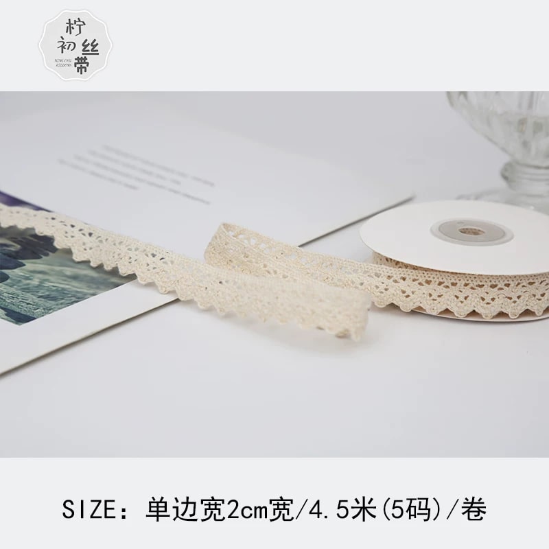 Natural Cotton Lace Trim Ribbon photo 4