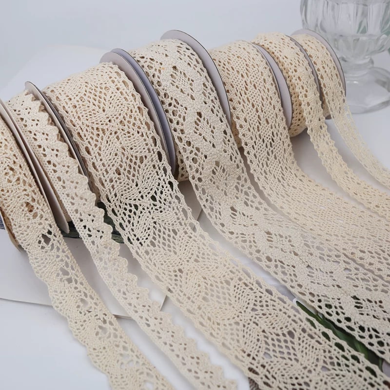 Natural Cotton Lace Trim Ribbon photo 3