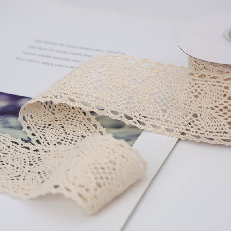 Natural Cotton Lace Trim Ribbon photo 4