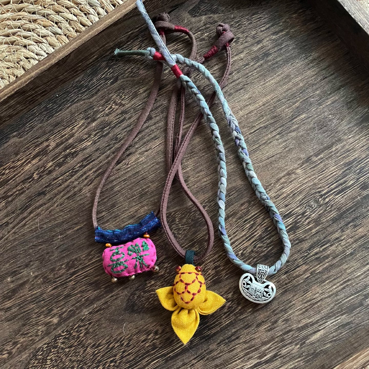 Handwoven Vintage Pendant Necklace photo 5