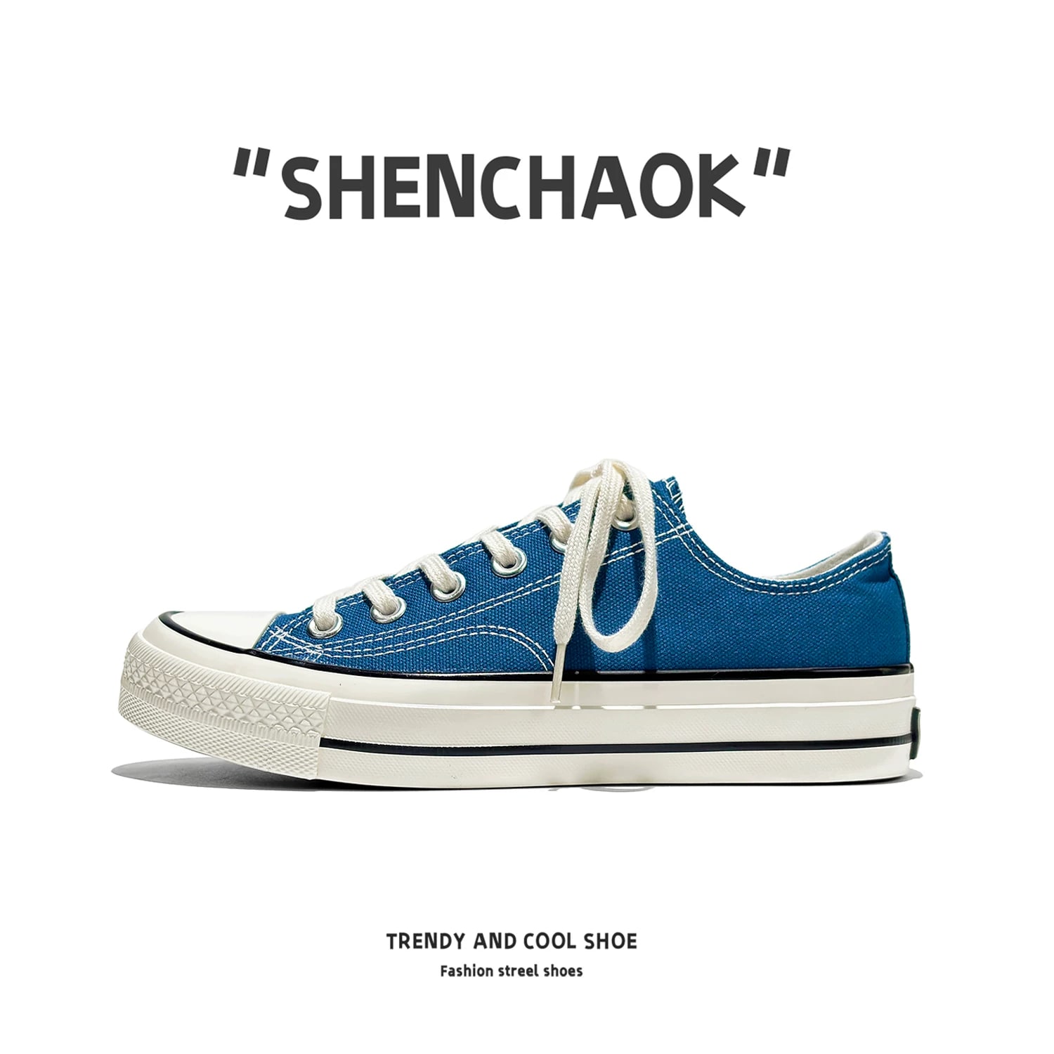 Classic 1970s Low-Top Canvas Trainers for Men photo 5