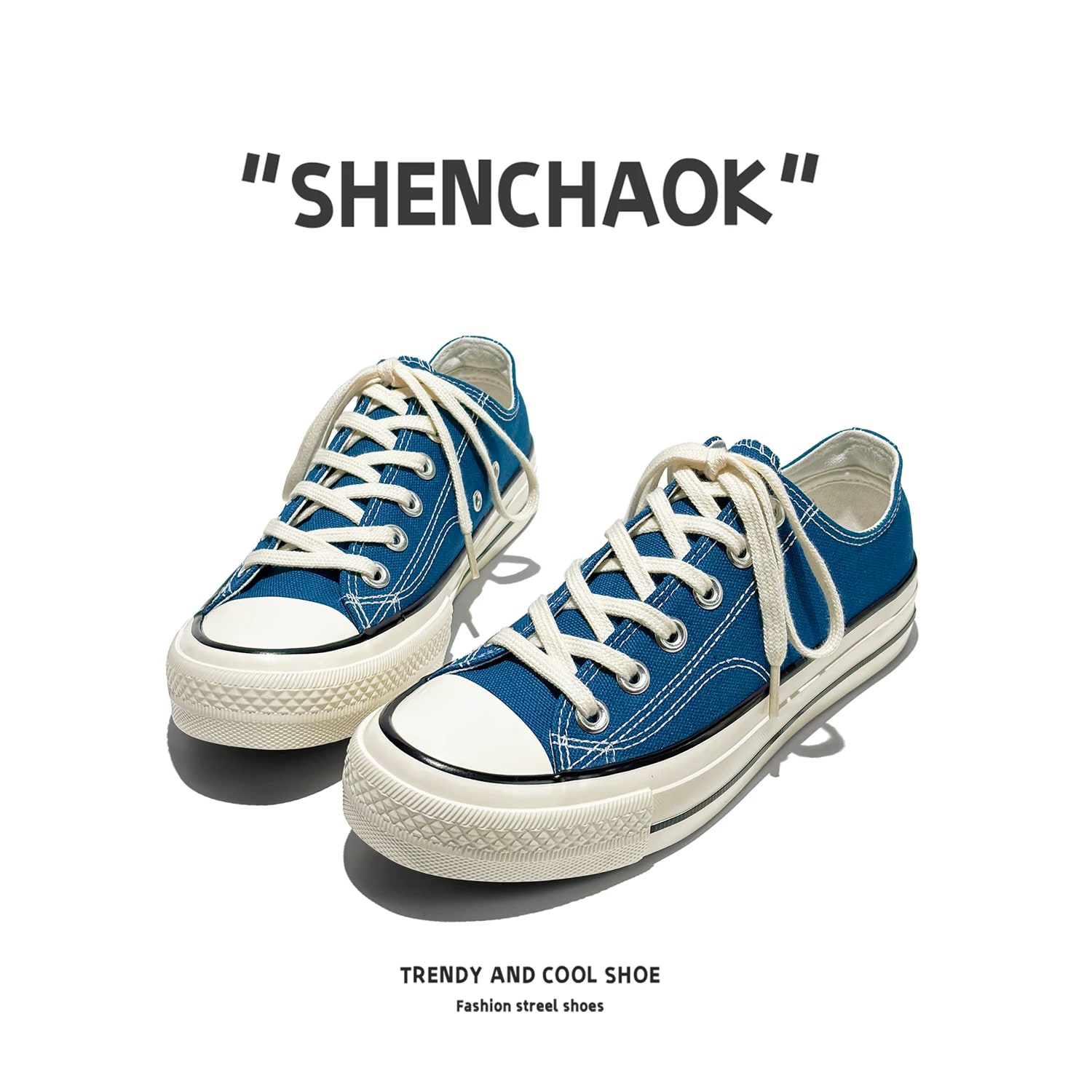 Classic 1970s Low-Top Canvas Trainers for Men photo 3