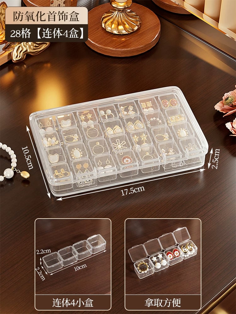 Clear Compartment Jewellery Storage Box photo 4