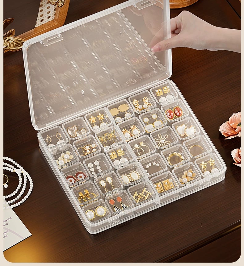 Clear Compartment Jewellery Storage Box — Fashion on G+ Market
