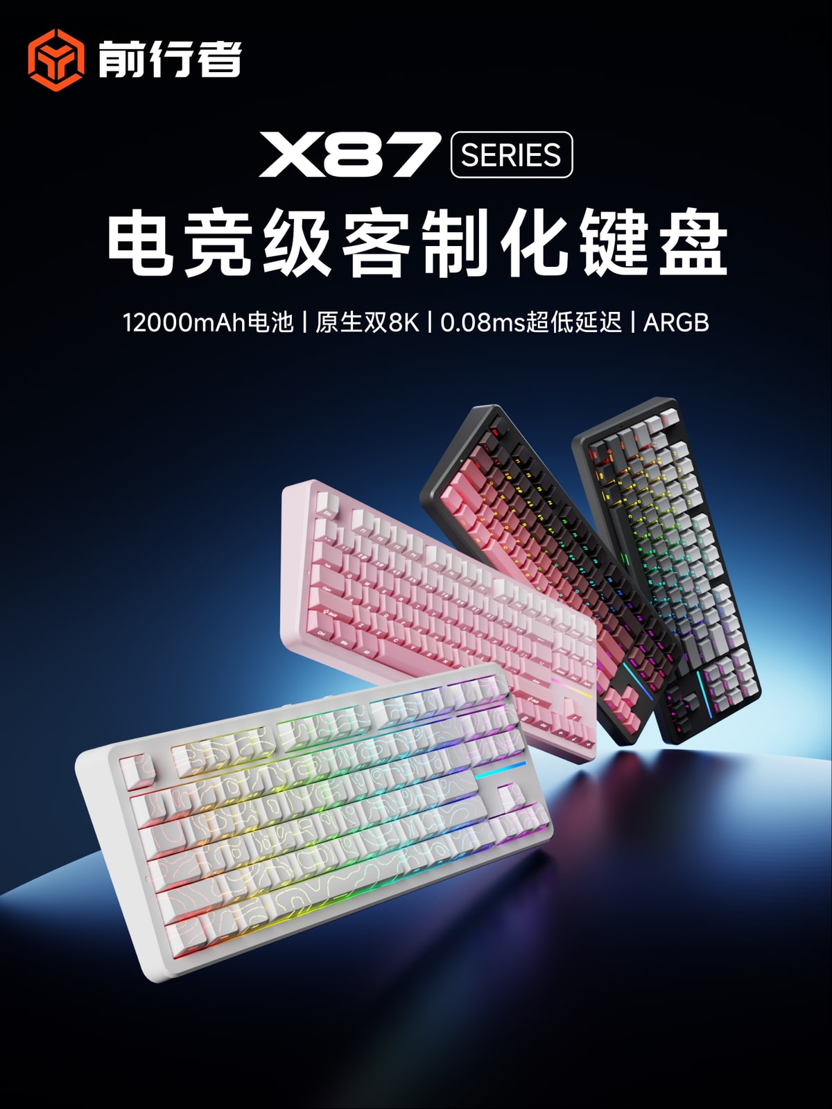 Tri-Mode RGB Mechanical Gaming Keyboard photo 3