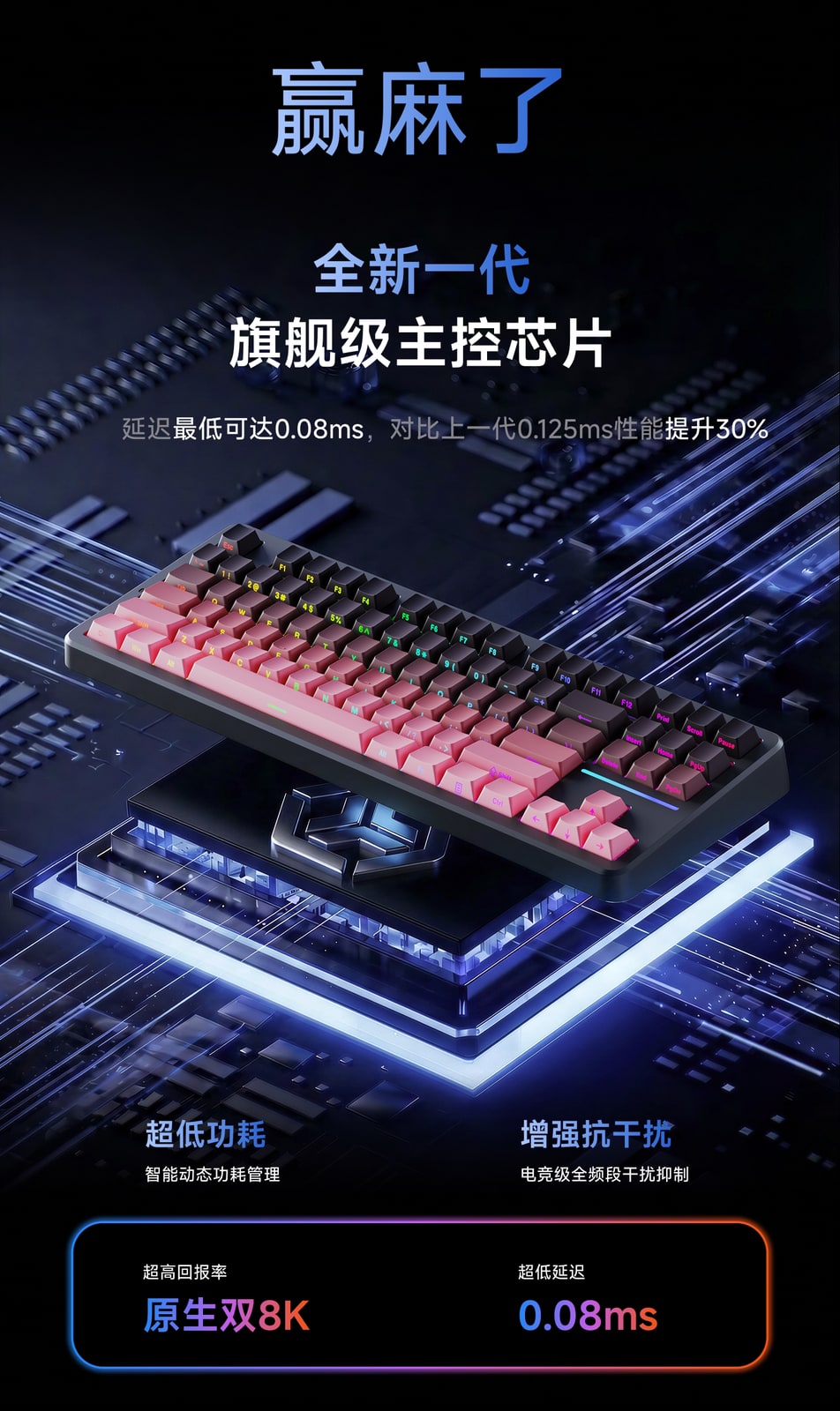Tri-Mode RGB Mechanical Gaming Keyboard photo 6
