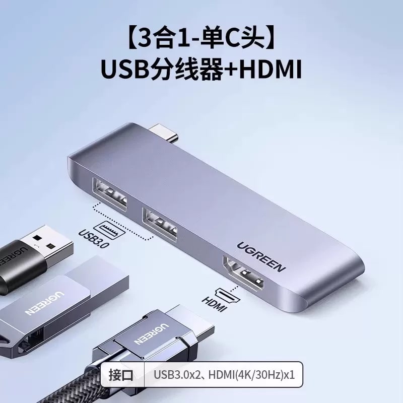 UGREEN USB-C Multiport Hub for MacBook and iPad photo 5
