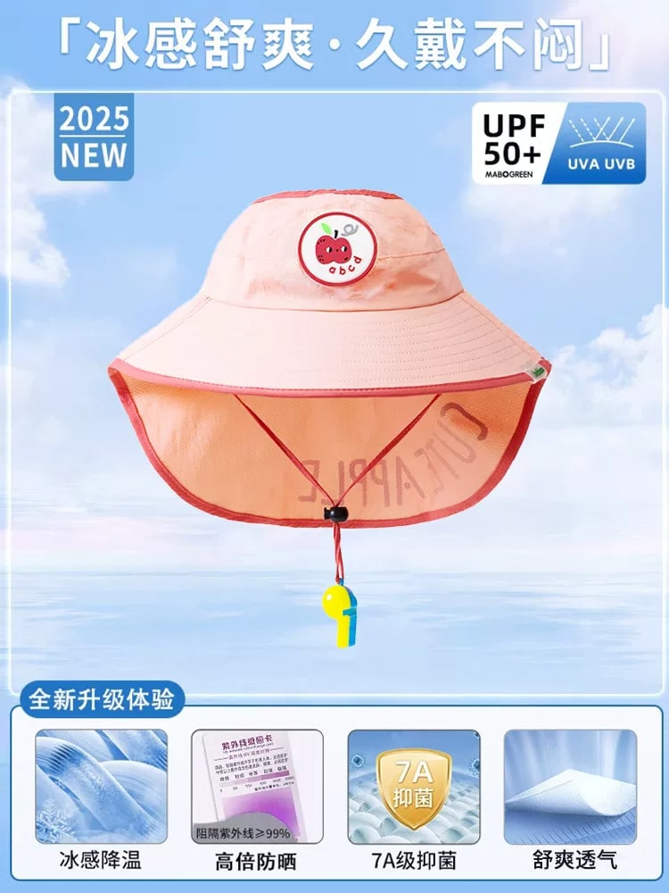 Kids Wide-Brim Sun Hat with Neck Flap photo 4