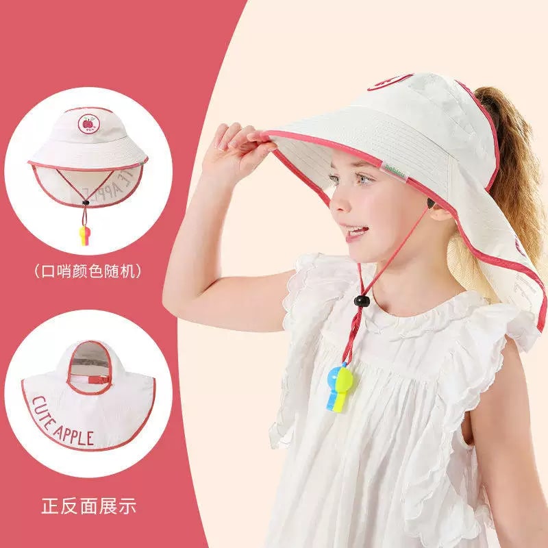 Kids Wide-Brim Sun Hat with Neck Flap — All products on G+ Market