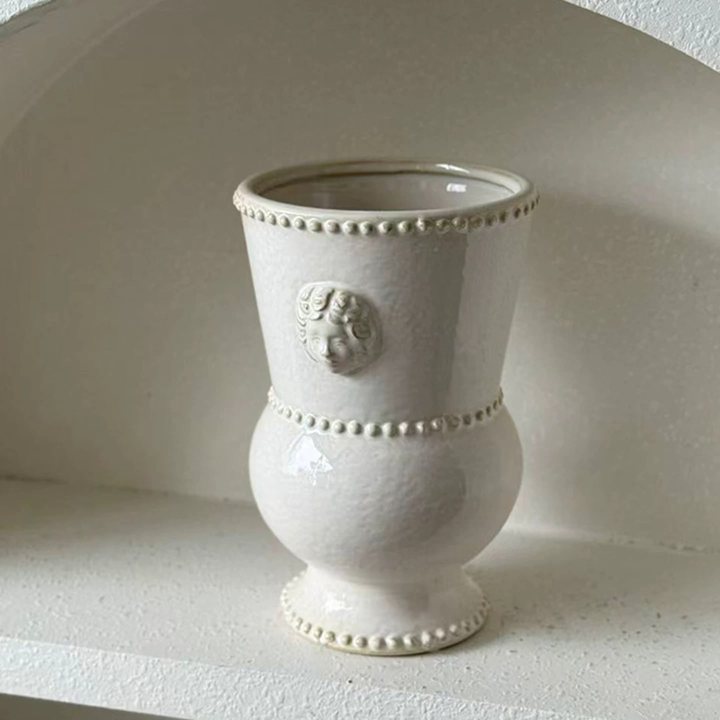 European Style White Embossed Ceramic Vase — Home & Furniture on G+ Market