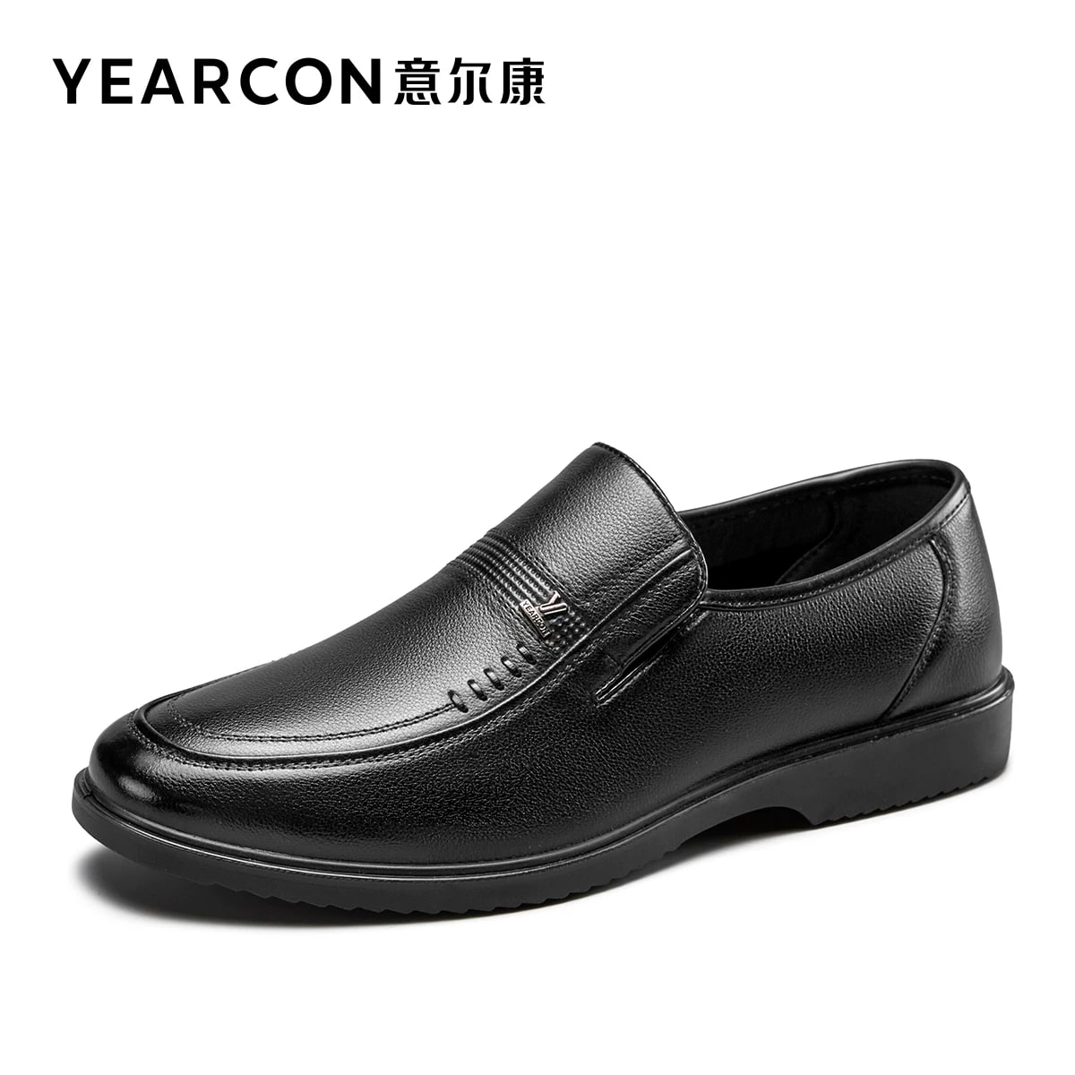 YEARCON Men's Slip-On Leather Loafers photo 6