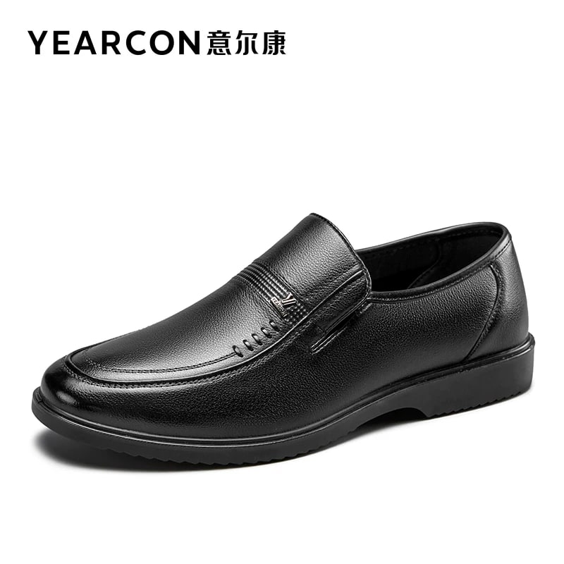 YEARCON Men's Slip-On Leather Loafers