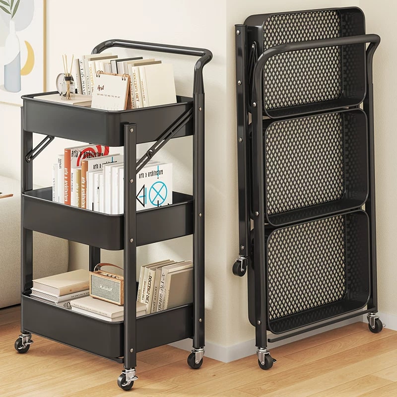 Folding Carbon Steel Storage Trolley, Two to Four Tier — Home & Furniture on G+ Market