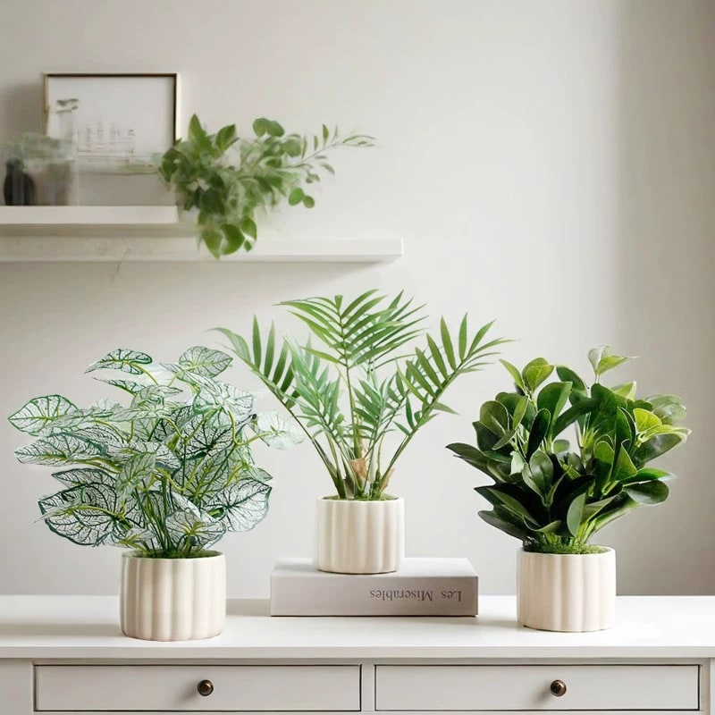 Artificial Foliage Leaf Stems for Vases and Planters photo 3