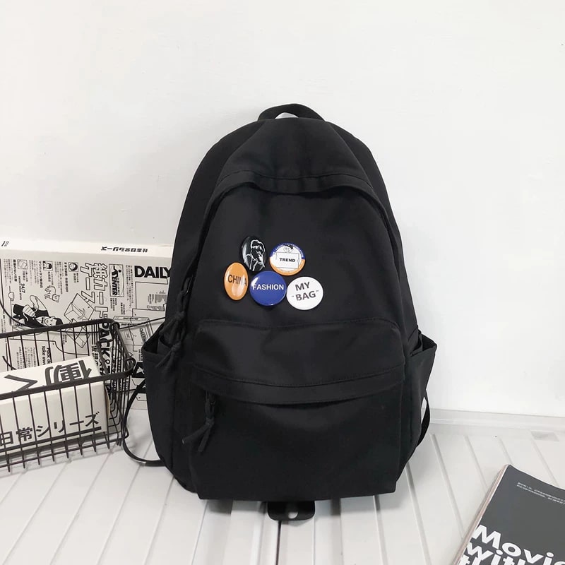 Water-Resistant Nylon Laptop Backpack with Charm — Fashion on G+ Market