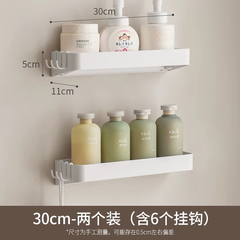 No-Drill Wall-Mounted Bathroom Corner Shelf photo 4